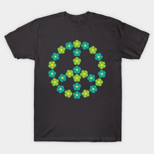 Flowers Peace Sign. Let Peace Bloom T-Shirt